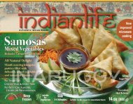 Indian Life Mixed Vegetable Samosas Frozen 400G