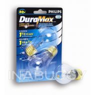 Philips 40W Appliance Bulb Clear 2EA