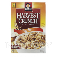 Quaker Harvest Crunch Granola Cereal Original 560G