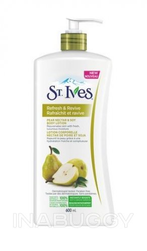 St. Ives Refresh & Revive Body Lotion Pear Nectar & Soy 600ML