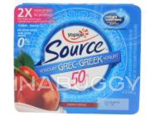 Source Yogurt - Peach Flavour - Yoplait Canada