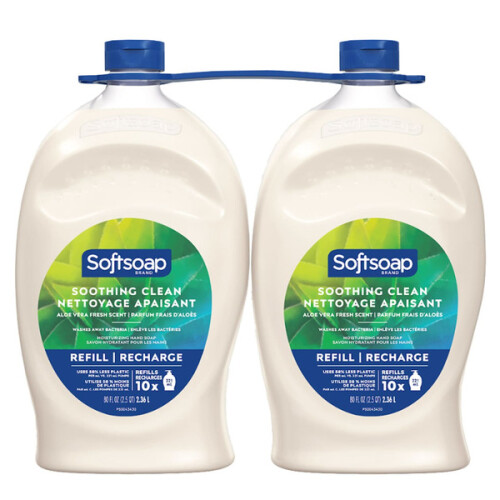Softsoap Soothing Aloe Vera Moisturizing Hand Soap, 2 X 2.36 L Costco , Toronto/GTA Grocery