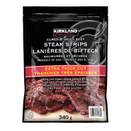 Kirkland Signature Extra Thick Steak Strips ~340 g