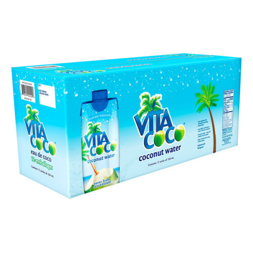 Vita Coco 100% Pure Coconut Water, 12 x 330 ml - Costco, Montreal