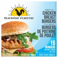 Sunrise Farms Homestyle Chicken Breast Burgers 2.27 kg