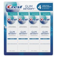 Crest Gum Detoxify Deep Clean Toothpaste, 4 x 110 ml