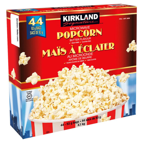 Kirkland Signature Microwave Butter Popcorn 44 Count Costco, Сalgary