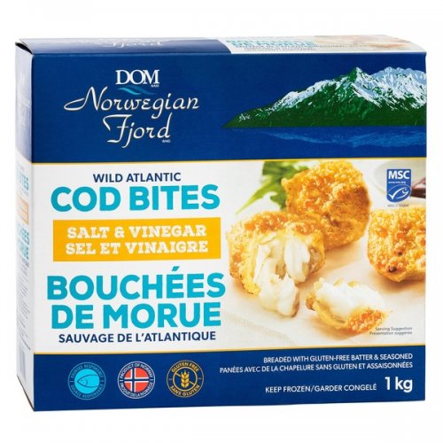 Dom Frozen Salt & Vinegar Cod Bites 1 kg Costco , Ottawa Grocery