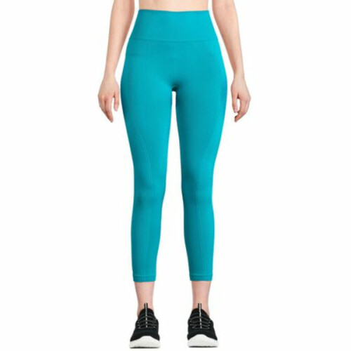 Athletic Works Women's Seamless Leggings - Turquoise, GREEN, L
