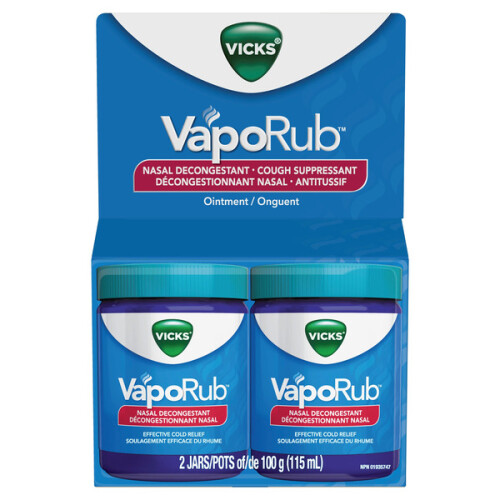 Vicks VapoRub Topical Ointment, 2 x 115 ml Costco, Сalgary Grocery