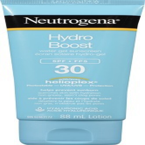 Neutrogena Hydro Boost Water Gel Lotion Sunscreen SPF 30 with Hyaluronic  Acid, Non-Comedogenic, Water Resistant, 88 ml