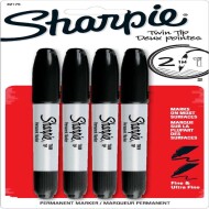 Twin-Tip permanent markers black