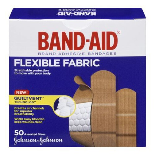 BAND-AID Brand Flexible Fabric Bandages Knuckle & Fingertip, 20 Count