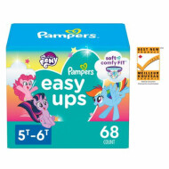Pampers Easy Ups Training Underwear Boys Size 7 5T-6T 68 Count - 68 ea