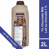 Québon 1% Milk Fat Partly Skimmed Chocolate Milk, 2 L