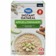 Great Value Apples & Cinnamon Instant Oatmeal ~264 g