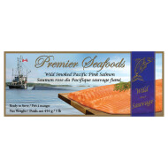 Premier Seafoods Wild Smoked Pacific Pink Salmon ~454 g