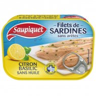 Saupiquet Sardine Filets Lemon Bas ~100 g
