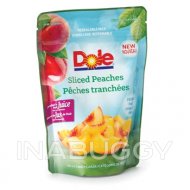 Dole In Juice Pouch Sliced Peaches 382 ml