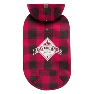 Beave Canoe Red Plaid Pullover for Dogs