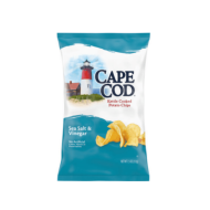 Cape Cod Kettle Cooked Sea Salt & Vinegar Potato Chips 220gm 1 Ea