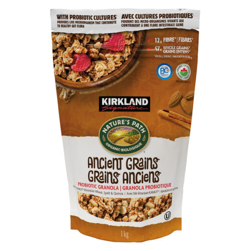 Kirkland Signature Organic Ancient Grains With Probiotic Granola 1 kg
