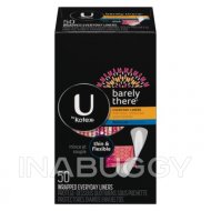 U By Kotex Barely There Pantyliners 50 EA