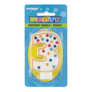 Party Eh! Number 3 Birthday Candle 1Ea