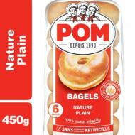 Pom® Plain Bagels 6 Count