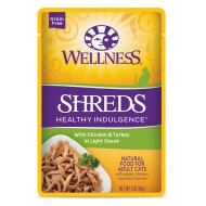 Wellness&reg; Healthy Indulgence Shreds Adult Cat Food - Grain Free, Natural, Chicken & Turkey