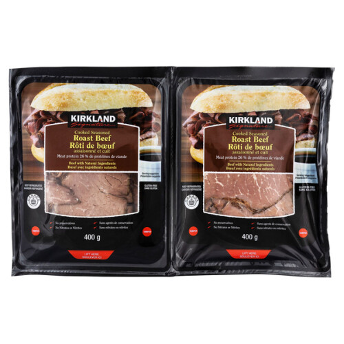 Kirkland Signature Sliced Roast Beef, 2 x 400 g Costco, Сalgary