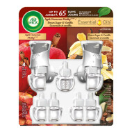 Air Wick Apple Cinnamon Medley & Brown Sugar & Vanilla Scented Oil Plug-in With 2 Warmers 1Ea
