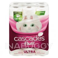 Cascades Fluff Ultra 165 Sheets Bathroom Tissue 24 EA