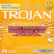 Naked Sensations Ultra Ribbed Premium Lubricated Condoms Value Pack