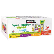 Kirkland Signature Assorted Flavours Organic Juice, 40 x 200 ml