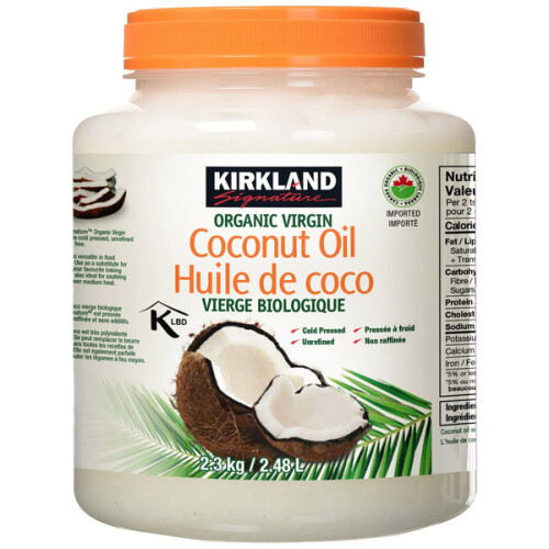 Kirkland Signature Organic Virgin Coconut Oil 2.3 kg Costco, Montreal Grocery Delivery Buggy