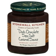 Stonewall Kitchen Caramel Sauce, Dark Chocolate Sea Salt 12.5 oz (354 g) 1 Ea