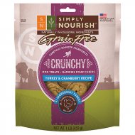 Simply Nourish™ Crunchy Dog Treat - Natural, Grain Free, Turkey & Cranberry - Turkey & Cranberry, 16 Oz