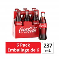 Coca-Cola® 237mL Glass Bottles, 6 Pack