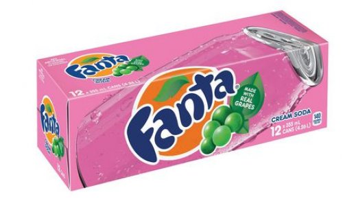 Fanta Grape Soda Can 355 ml (Pack of 12) : Grocery  