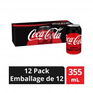Coca-Cola® Zero Sugar 355mL Cans, 12 Pack