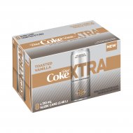 DIET COKE® XTRA Toasted Vanilla 310mL Cans, 8 Pack