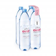 evian® natural spring water 1.25L bottles 4 pack
