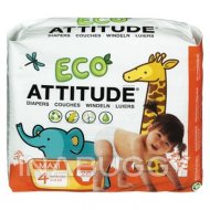 Attitude Baby Size 4 Diapers 26 EA