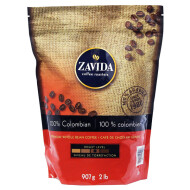 Zavida 100% Colombian Whole Bean Coffee ~907 g