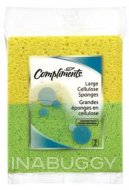 Compliments Cellulose Sponge Large (2PK) 1EA