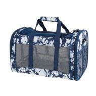 Whisker City® Blue Floral Soft-Sided Cat Carrier