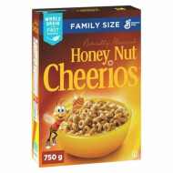 General Mills Honey Nut Cheerios Breakfast Cereal, Family Size, Whole Grains
 ~725 g