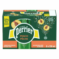 Perrier Peach Can Carbonated Spring Water 330 ml