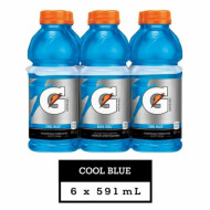 Gatorade Perform Cool Blue Raspberry Energy Drink, 6 x 591 ml